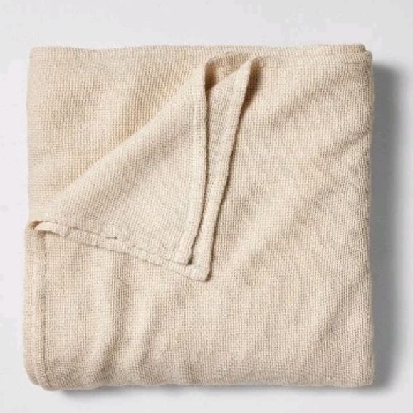 King Micro Waffle Bed Blanket Natural - Casaluna